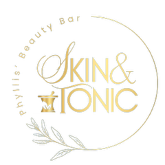Skin and Tonic Logo in Gold color