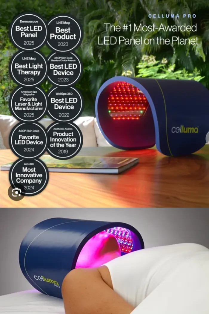 Celluma red light therapy anti aging treatment at skin and tonic